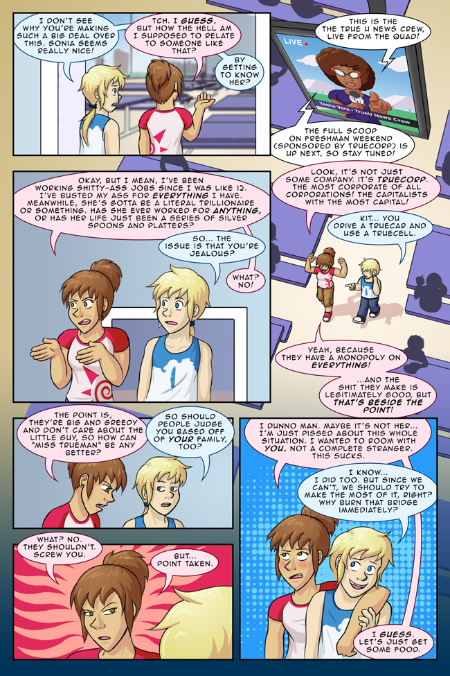 Removed for brevity: Several pages of Kit ranting about capitalism True Colors 2-10: Burn That Bridge