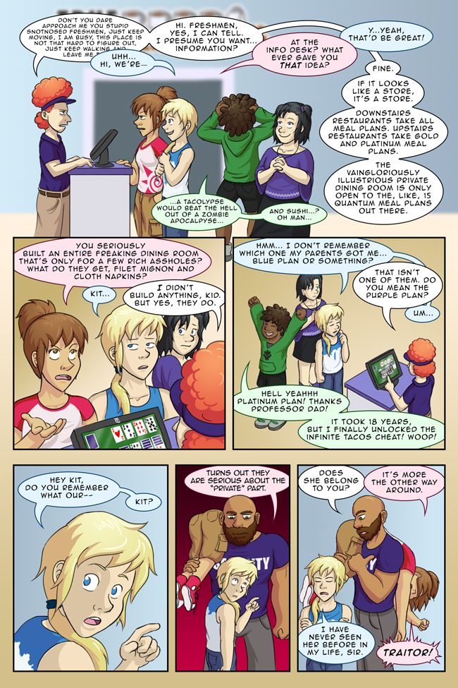'To be fair, her hurdling over the velvet rope was pretty impressive. I ALMOST let her go in.' True Colors 2-5: Information
