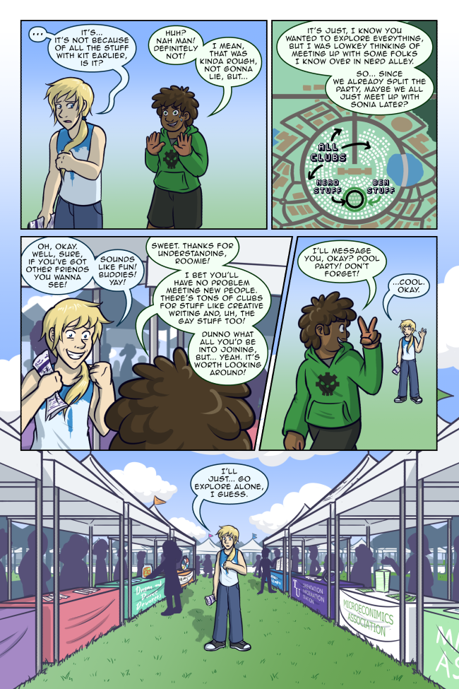 'at least you're still my friend, ponytail' True Colors 3-15: Explore Alone