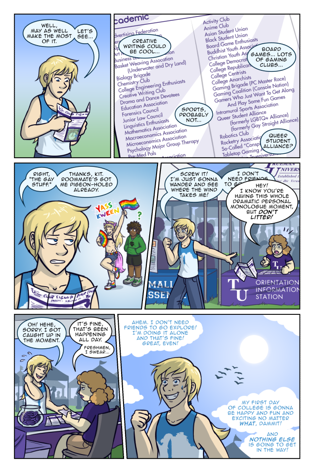 ugh, these damn kids and their bold optimistic statements. when are they going to learn about irony, I swear... True Colors 3-16: Wander