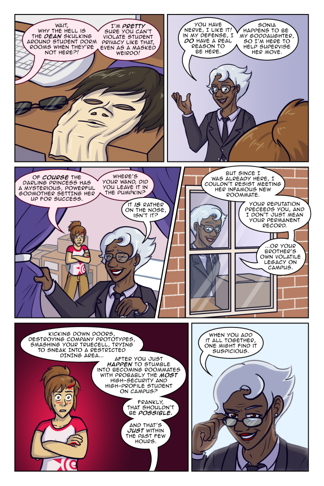 'Oh yes, I'm on to you. You're a Main Character, aren't you? I can tell from all the wacky hijinks I just listed.' True Colors 3-8: Reputation