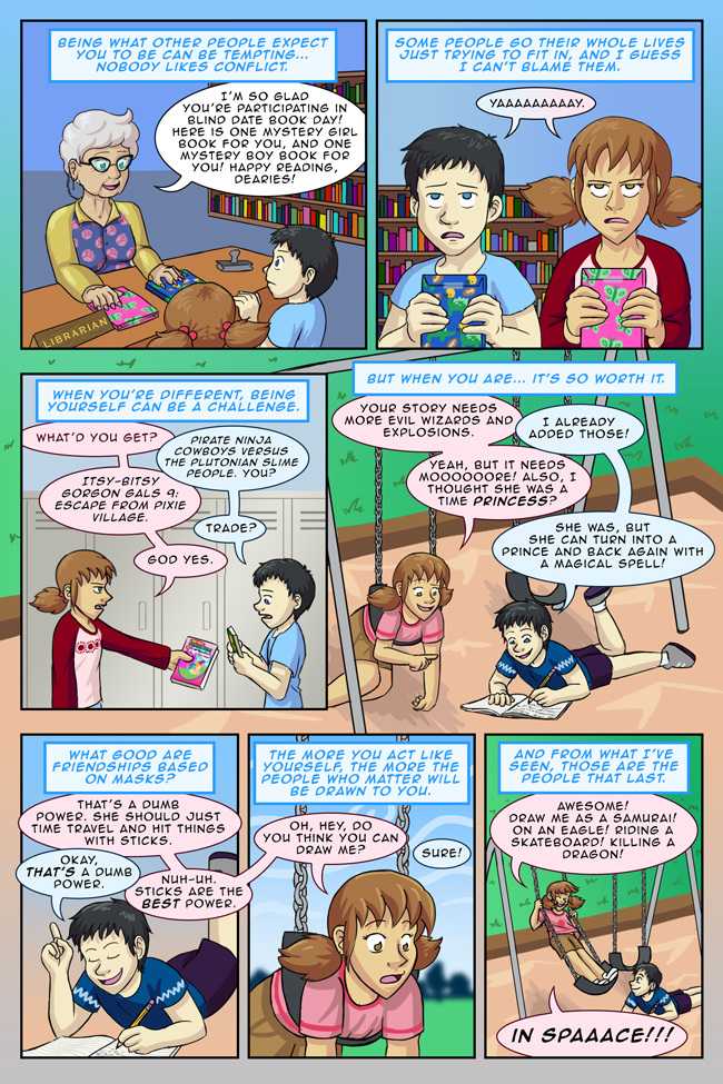 'The second-best power is punching.' True Colors i-18: Happy Reading