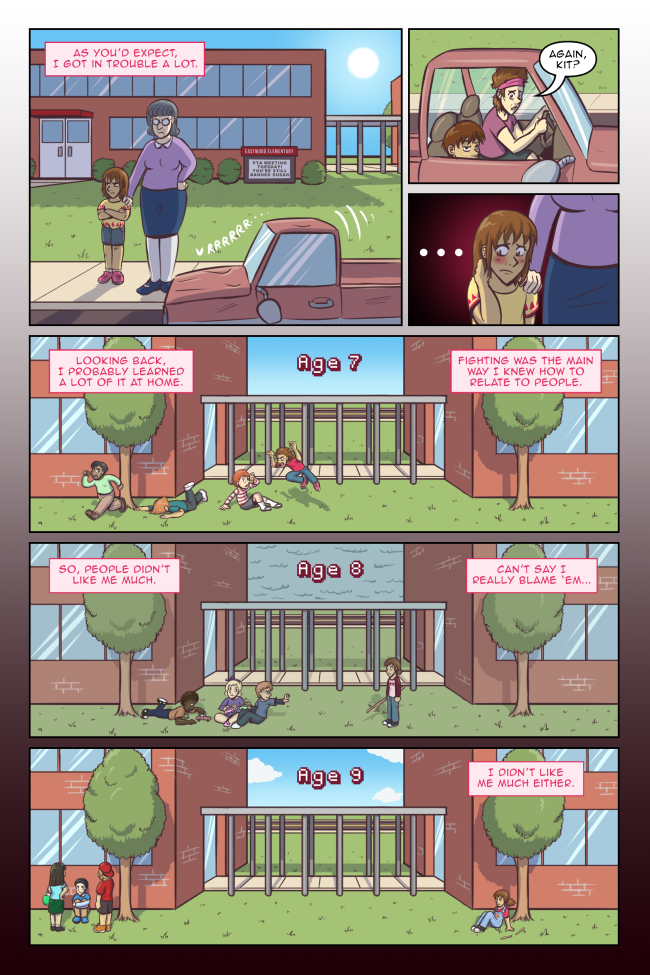 'but who needs friends when you have a bunch of trees to sulk under?' True Colors k-10: Trouble